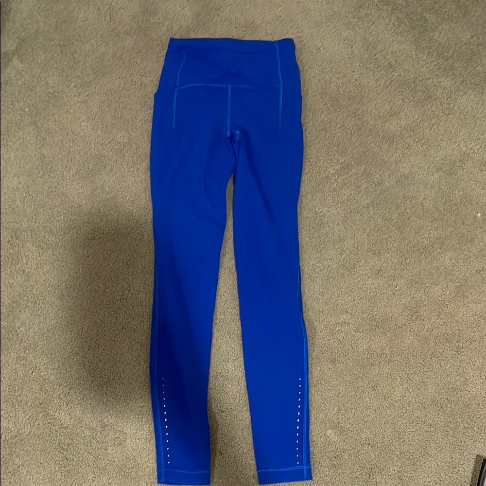 Vibrant Blue High-Waisted Leggings